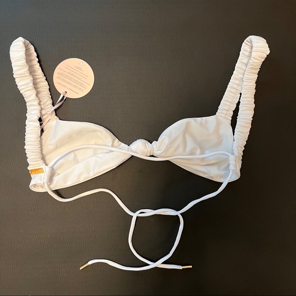 Zazi Swim Enza bikini top in white - Picture 2 of 4